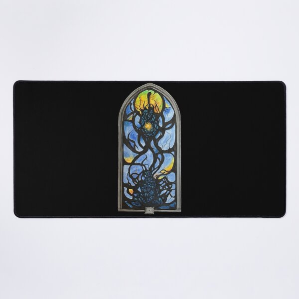 Item preview, Lovecraftian stained glass window designed and sold by daphne-v.