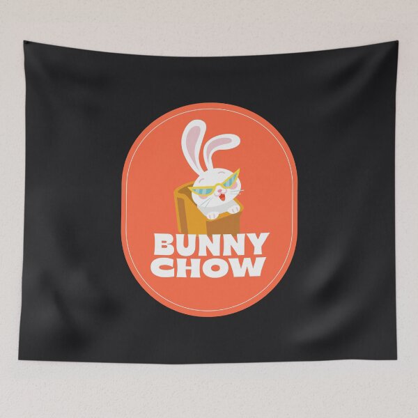 Item preview, Red Bunny Chow Typographic Sticker designed and sold by AsteriskHouse.