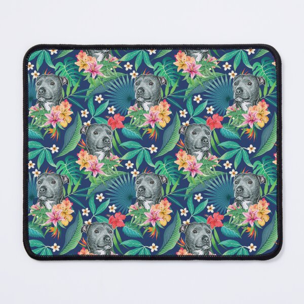 Item preview, Tropical Black Pit Bull Pitbull designed and sold by lulupetart.