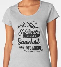 Funny Constructions Gifts For Woodworker & Carpenter Women's Premium T-Shirt