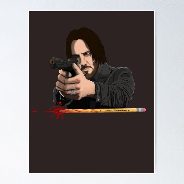 Artikel-Vorschau von John Wick Bleistift v.2, designt und verkauft von Deadpoolinc.