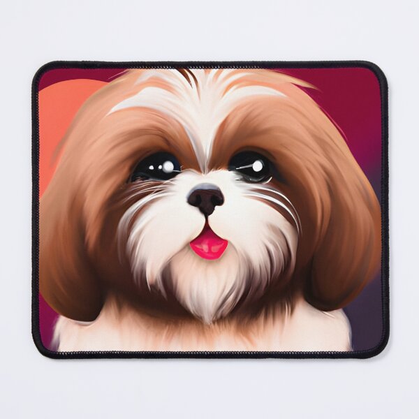 Item preview, Cute Shih Tzu Puppy, cartoon drawing, Ai Generated Art designed and sold by ACC .
