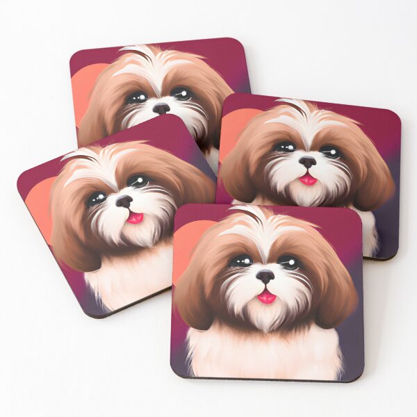 Item preview, Cute Shih Tzu Puppy, cartoon drawing, Ai Generated Art  designed and sold by ACC .