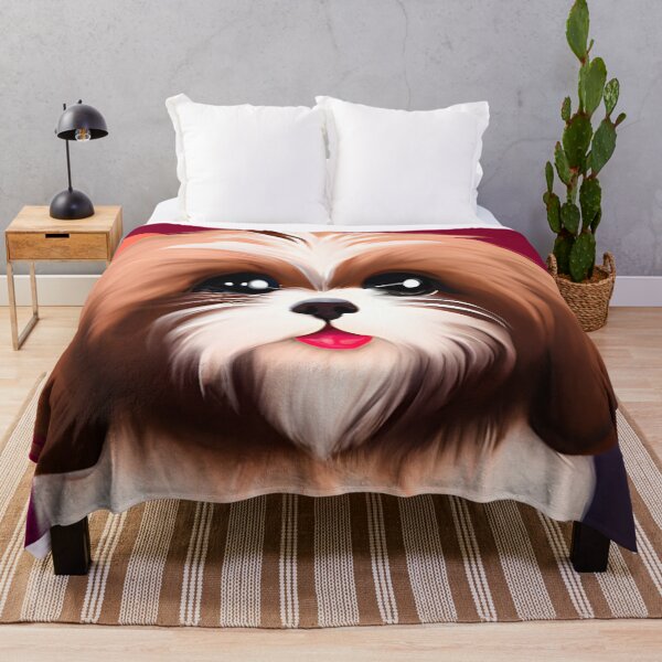 Item preview, Cute Shih Tzu Puppy, cartoon drawing, Ai Generated Art designed and sold by ACC .