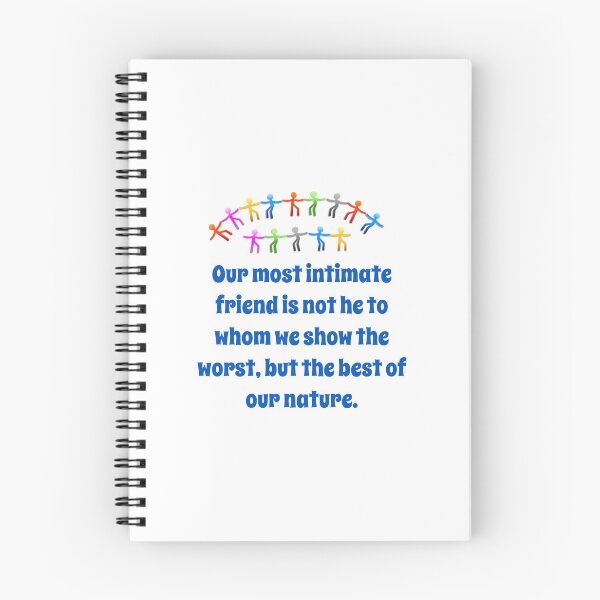 Item preview, Our Most Intimate Friend - Friendship Quote  designed and sold by CrankyOldDude.
