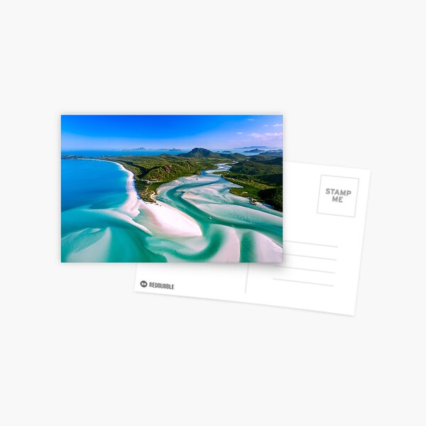 Hill Inlet - Whitsundays Queensland, Australia Postcard