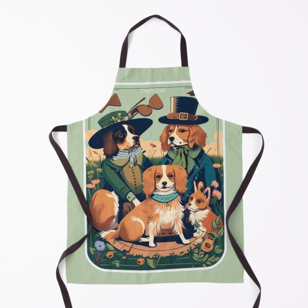 Item preview, Victorian dogs in the field designed and sold by DraftDuck.