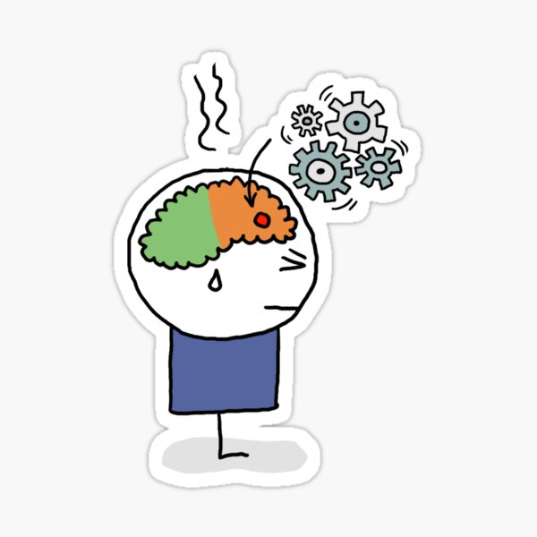 Apprentissage, réflexion Sticker