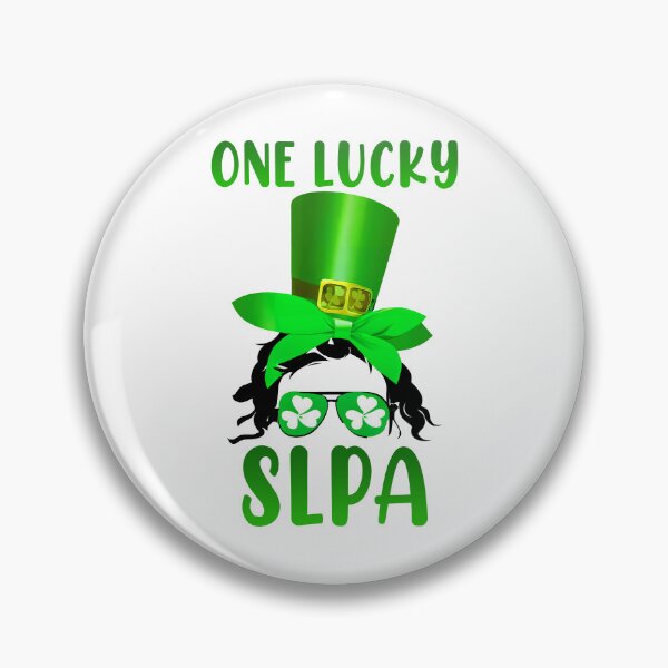 Item preview, St Patricks Day One Lucky Slpa Messy Bun St Paddys Irish Hat Gift designed and sold by TMelonShop.