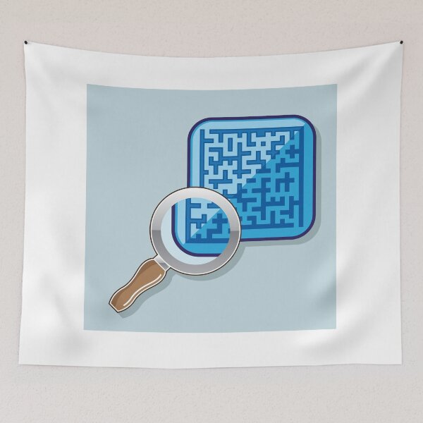 Item preview, Maze Under Magnifying Glass designed and sold by vectorworks51.