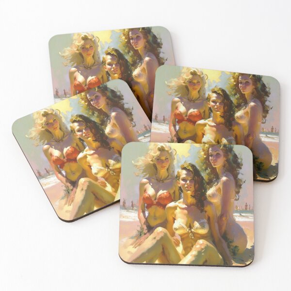 Item preview, women on the beach drawing designed and sold by Olivier Dean.