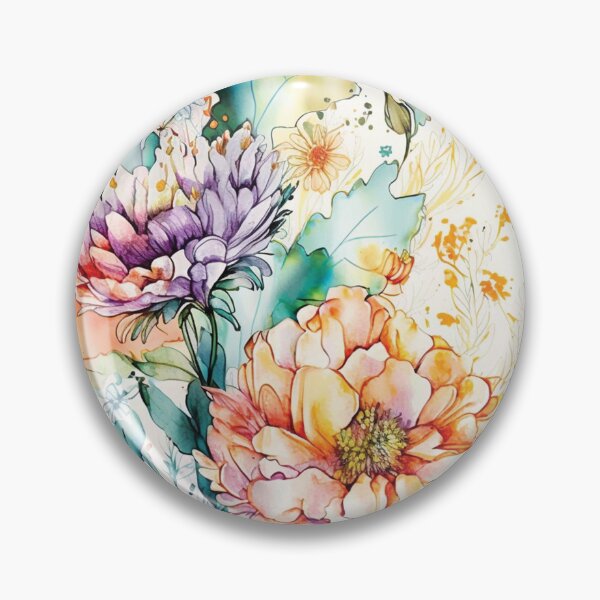 Item preview, Beautiful Summer Meadow. Vivid Colors. Watercolor Floral Surface Art. designed and sold by LotusBlanc.