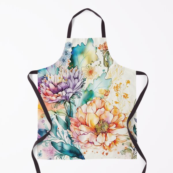 Vista previa del artículo con la obra «Hermosa pradera de verano. Colores vívidos. Arte de superficie floral acuarela.», diseñado y vendido por LotusBlanc.