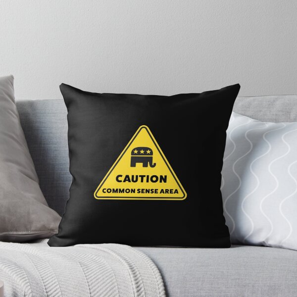 Item preview, Caution, Common Sense - Anti Woke - Funny Republican / Conservative Stickers designed and sold by WeAreRightStore.