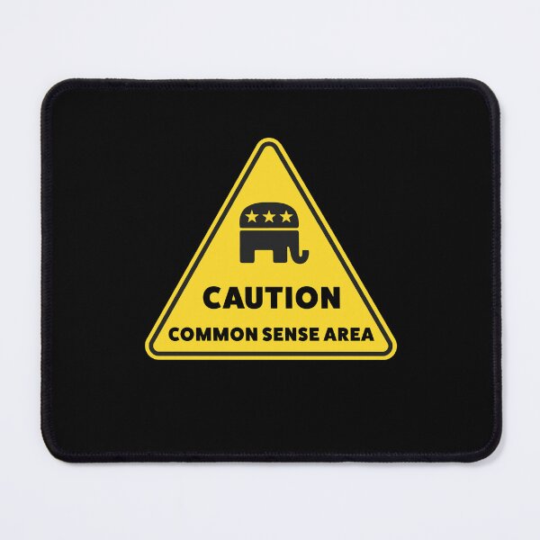 Item preview, Caution, Common Sense - Anti Woke - Funny Republican / Conservative Stickers designed and sold by WeAreRightStore.