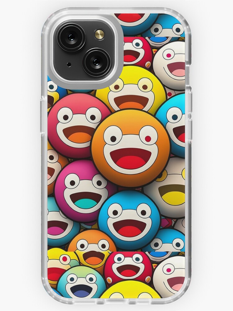 TAKASHI MURAKAMI FLOWERS PATTERN iPhone 15 Plus Case Cover