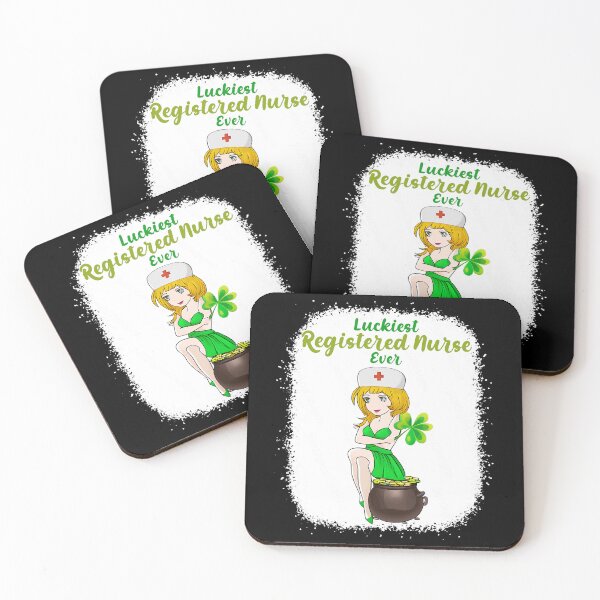 Item preview, St Patricks Day Luckiest Registered Nurse Ever Bleached Gift designed and sold by TMelonShop.