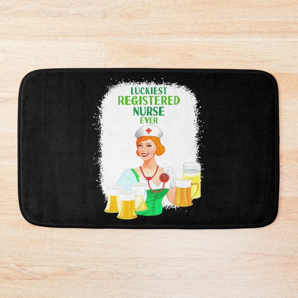 Item preview, St Patricks Day Luckiest Registered Nurse Ever Beer Bleached Gift designed and sold by TMelonShop.