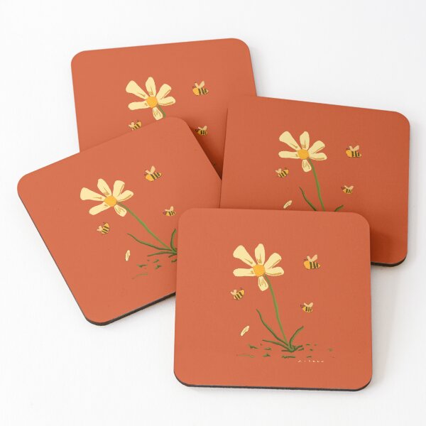 Item preview, Bees and a Flower designed and sold by doteau.