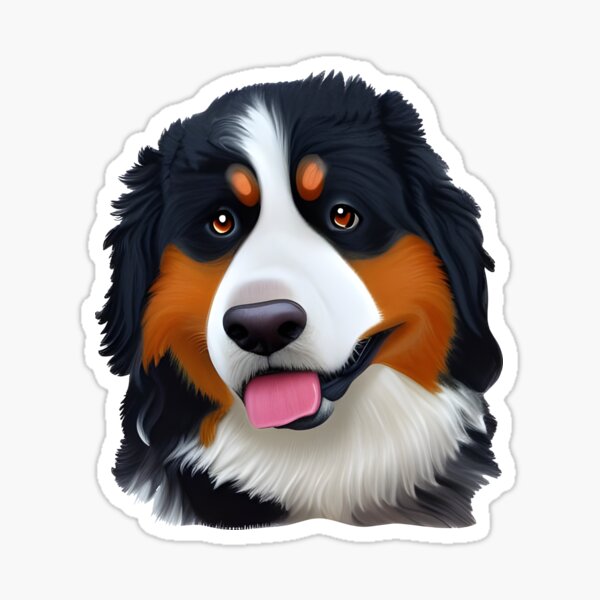 Bernese Mountain Dog Doggie Puppy Present Gift' Sticker