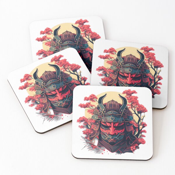 Item preview, japanese samurai mask designed and sold by Deluzion.