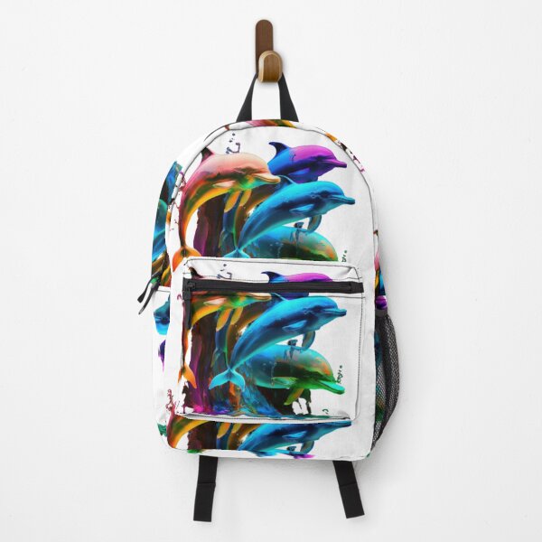 Item preview, colourful Dolphin-Awesome Sticker designed and sold by GloriousArtSKD.