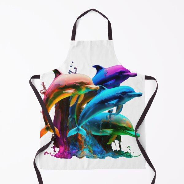 Item preview, colourful Dolphin-Awesome Sticker designed and sold by GloriousArtSKD.
