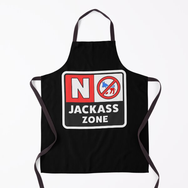 Item preview, No Jackass Zone Warning Sign - Anti Woke - Funny Republican / Conservative designed and sold by WeAreRightStore.