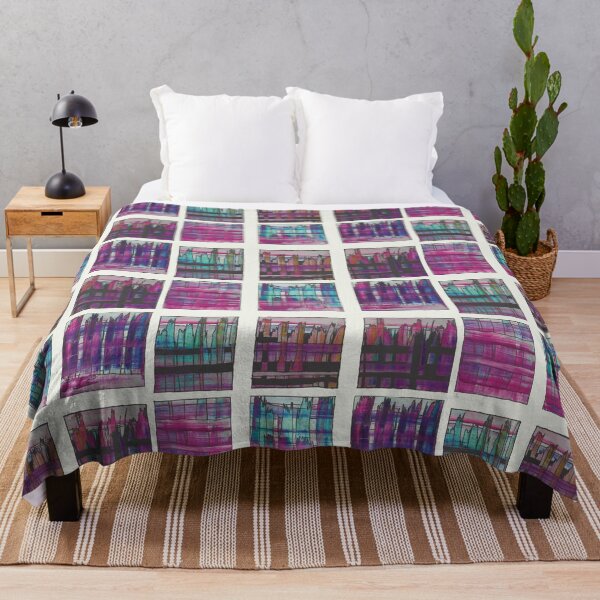 Item preview,  Liminal Space in Pink, Light Blue and Purple through 6 windows designed and sold by BlackArtichoke.