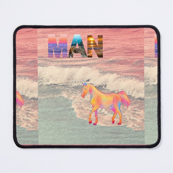 Item preview, Man Horse By Ocean Adventure Meme- Horse Standing By Ocean Meme-Training by the beach designed and sold by Katedesignz.