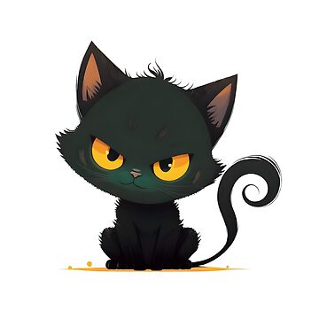 Funny angry cat cute domestic pet animal cartoon Vector Image