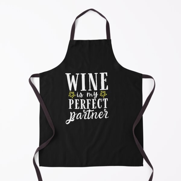 Item preview, Wine is my perfect partner Quote, Wine Lover Gift, Wine Drinker, Typography Quote, Alcohol Quotes designed and sold by thedazzlingmonk.