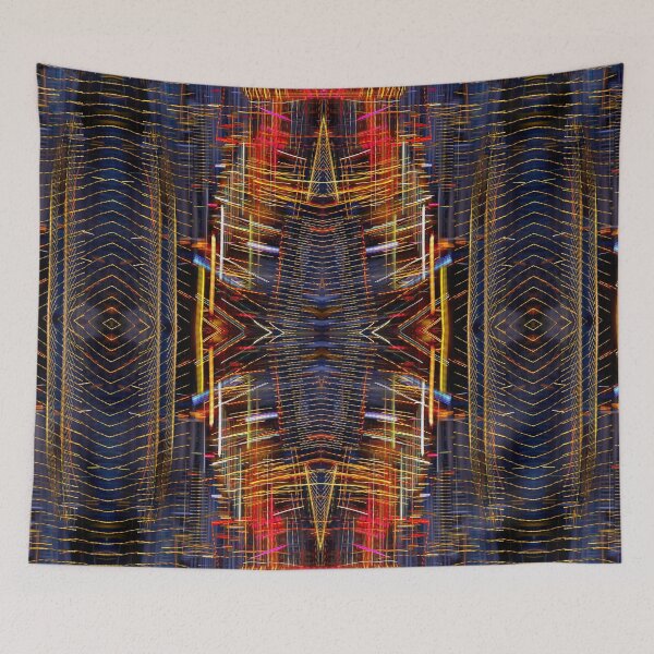 Item preview, Night Lights weaving circle in red, yellow and black designed and sold by Margaret Kalms.