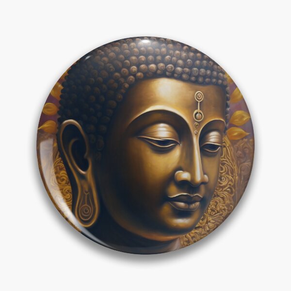 Item preview, Divine Serenity- God Buddha Portrait designed and sold by bharuarts.