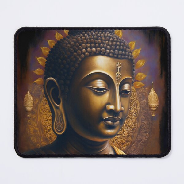 Item preview, Divine Serenity- God Buddha Portrait designed and sold by bharuarts.