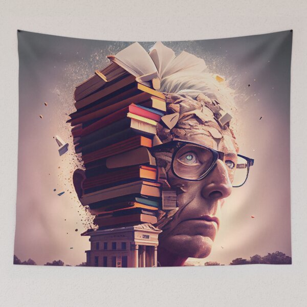 Item preview, Creamy Knowledge from the Library cometh Digital Painting designed and sold by CodeAndColors.