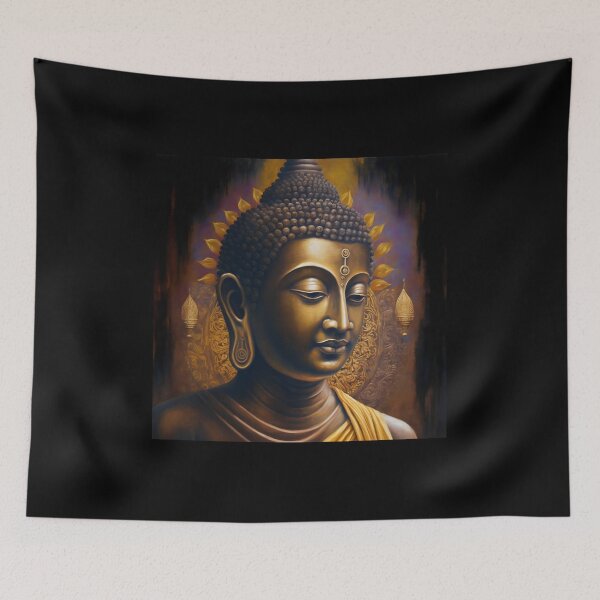 Item preview, Divine Serenity- God Buddha Portrait designed and sold by bharuarts.