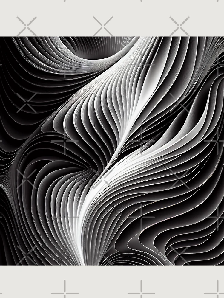 Thumbnail 6 von 6, Premium Oversized Pullover, Flowing Soft Line Pattern Digital Painting designt und verkauft von CodeAndColors.
