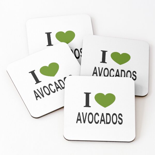 Item preview, I ❤️ AVOCADOS with green heart I LOVE AVOCADOS I HEART AVOCADOS designed and sold by usernamenaijan.