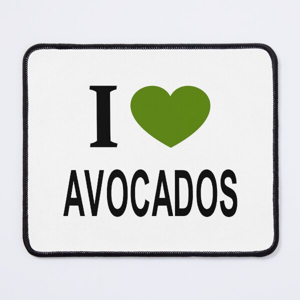 Item preview, I ❤️ AVOCADOS with green heart I LOVE AVOCADOS I HEART AVOCADOS designed and sold by usernamenaijan.