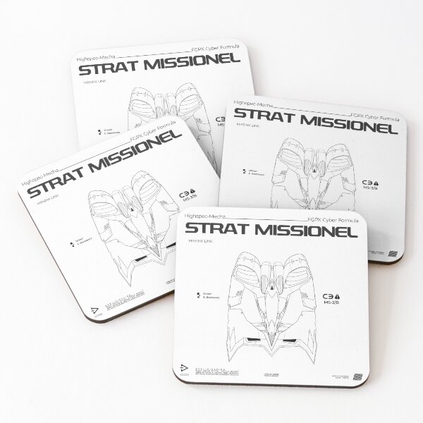 Item preview, Cyber Formula : Missink Link - Strat Missionel MS-3/B line art illustration with urban graphic design designed and sold by efiik.