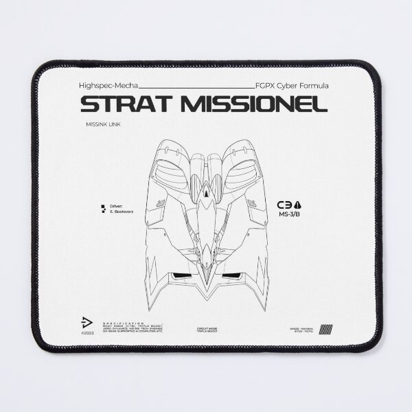Item preview, Cyber Formula : Missink Link - Strat Missionel MS-3/B line art illustration with urban graphic design designed and sold by efiik.