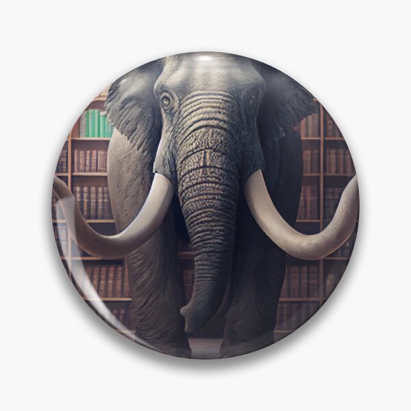 Item preview, The Librarian Mammoth Digital Painting designed and sold by CodeAndColors.