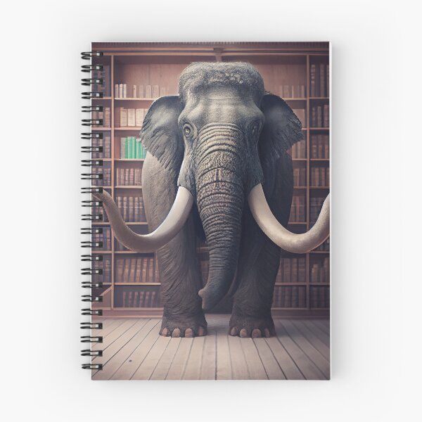 Item preview, The Librarian Mammoth Digital Painting designed and sold by CodeAndColors.