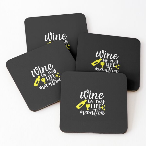 Item preview, Wine is my life Mantra Quote, Wine Lover Gift, Wine Drinker, Typography Quote, Alcohol Quotes designed and sold by thedazzlingmonk.