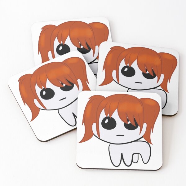 Item preview, Autism Creature Ginger Orange Red Hair Pigtails with Bangs Fringe designed and sold by quirkycounselor.