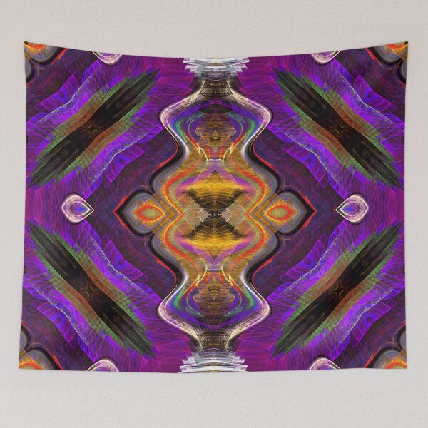 Item preview, fractal glass capacitor on purple designed and sold by effervescence.