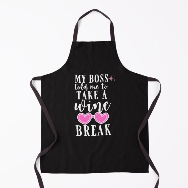 Item preview, My boss told me to take a wine break Quote, Wine Lover Gift, Wine Drinker, Typography Quote, Alcohol Quotes designed and sold by thedazzlingmonk.