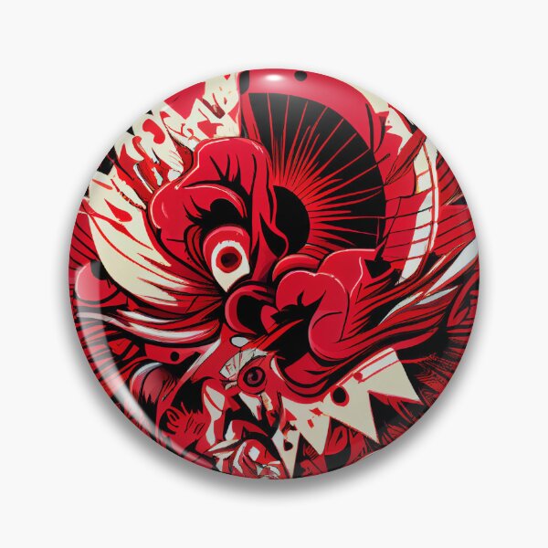 Item preview, Grand Explosive Cartoon Red Transitional Pattern Digital Painting designed and sold by CodeAndColors.