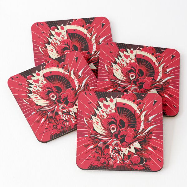 Item preview, Grand Explosive Cartoon Red Transitional Pattern Digital Painting designed and sold by CodeAndColors.